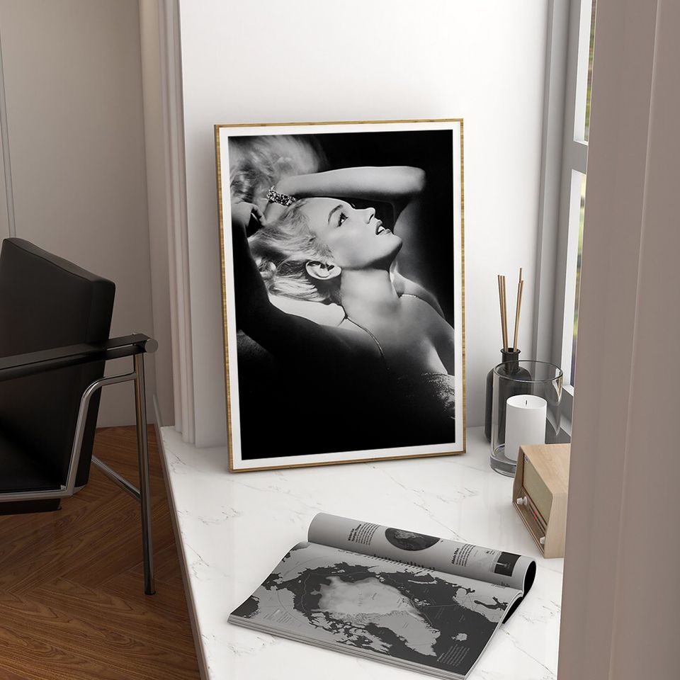 Marilyn Monroe Poster, Marilyn Monroe Wall Art, Girly Wall Art