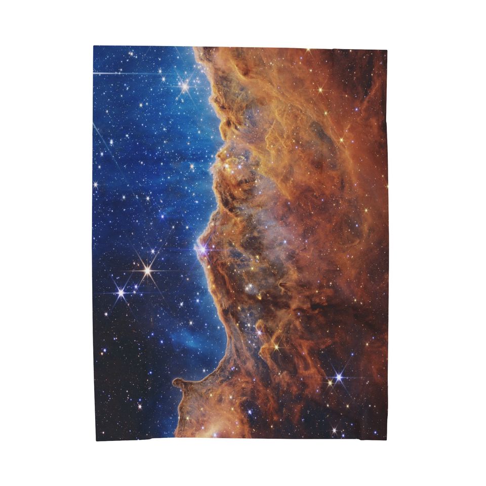 James Webb Blanket, Star Blanket, Velveteen Plush Blanket