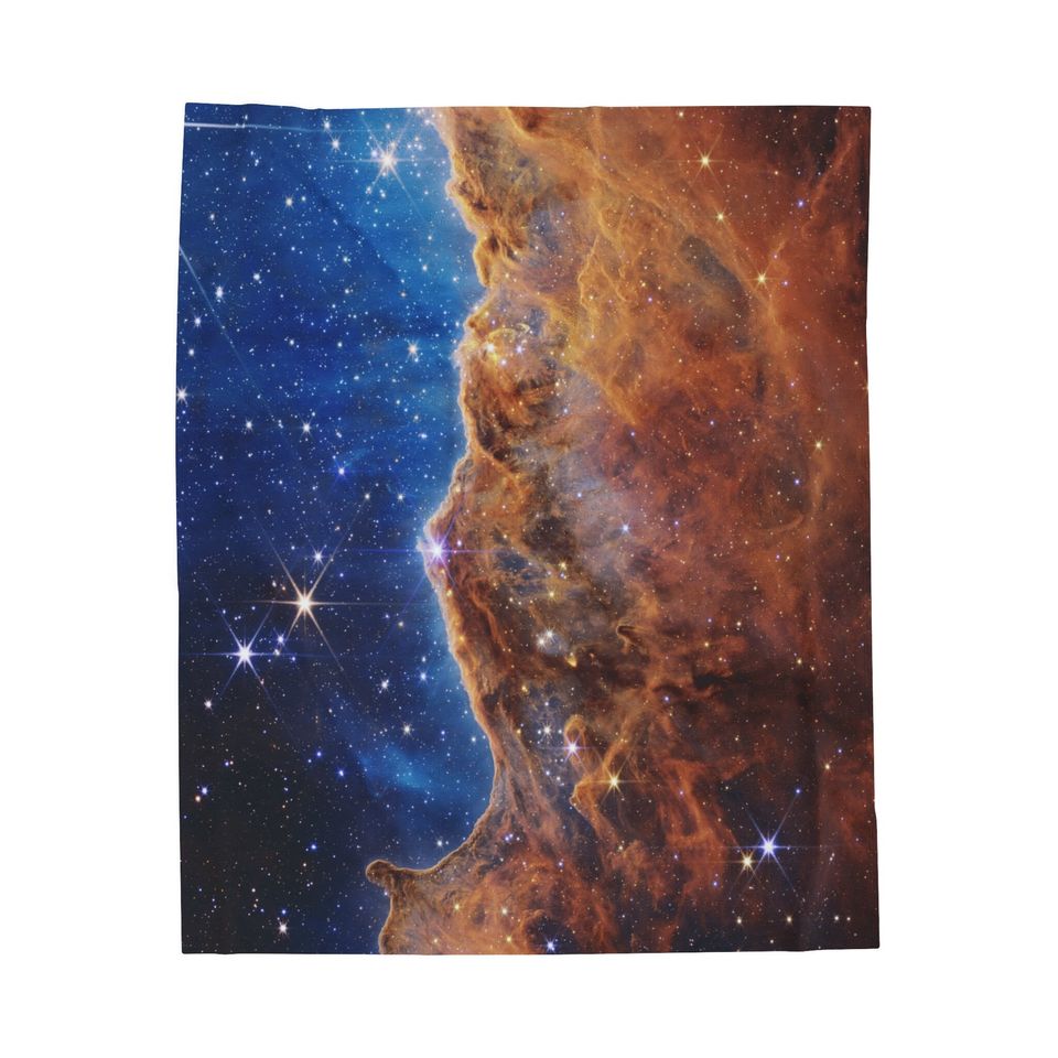 James Webb Blanket, Star Blanket, Velveteen Plush Blanket