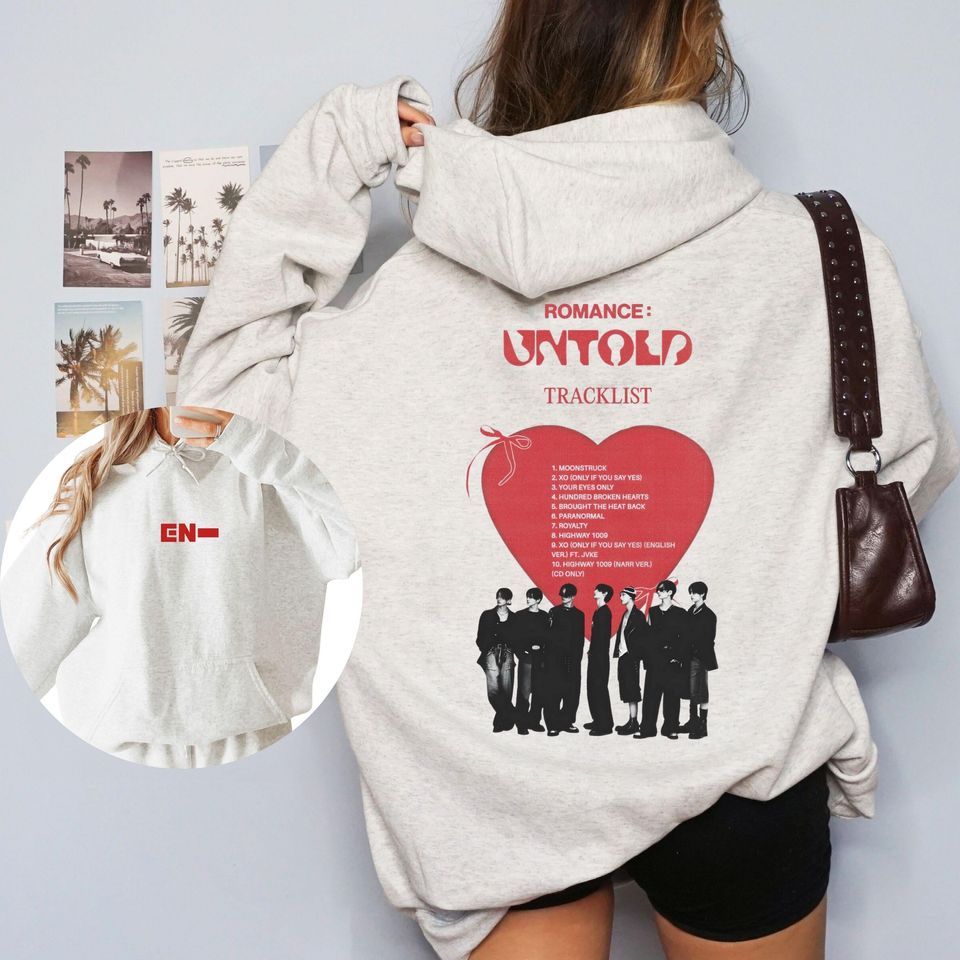 Enhypen Kpop Concert Merch Double Sided Hoodie