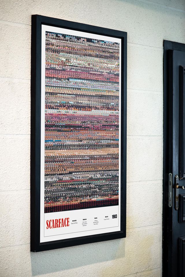 Scarface 1983 Classic Full Movie Poster Vertical Premium Matte