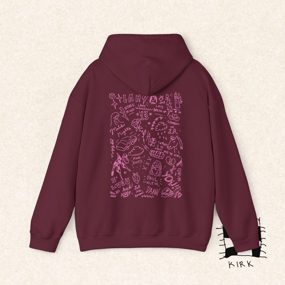 LANY Hoodie Doodle - Tees By Kirk Unisex Heavy Blend Hooded Sweatshirt