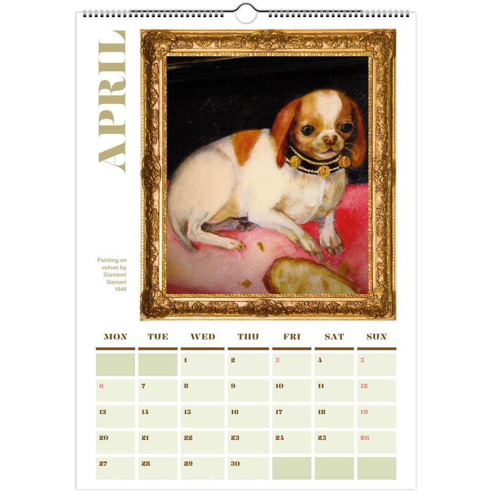 Funny Renaissance Dogs 2026 Wall Calendar