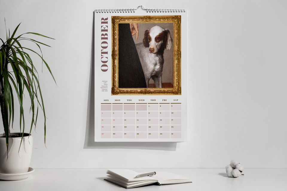 2026 Wall Calendar: Funny Renaissance Dogs