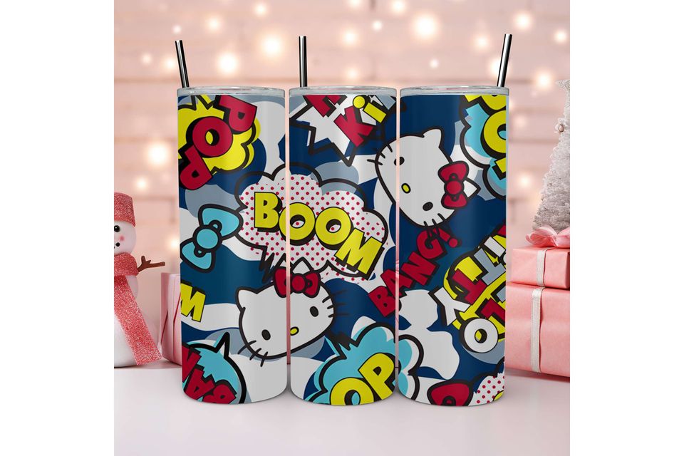 Pink Hello Kitty Christmas 20oz Tumbler