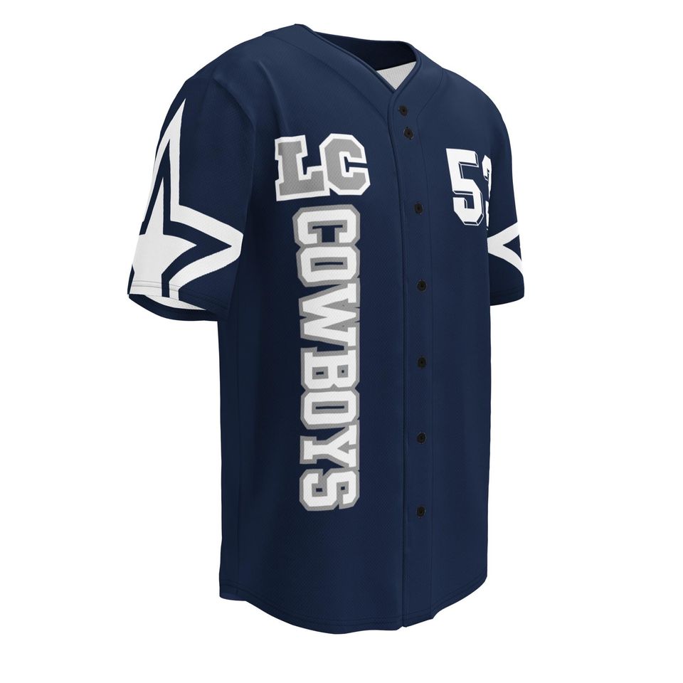 Cowboys super bowl Recycled baseball jersey