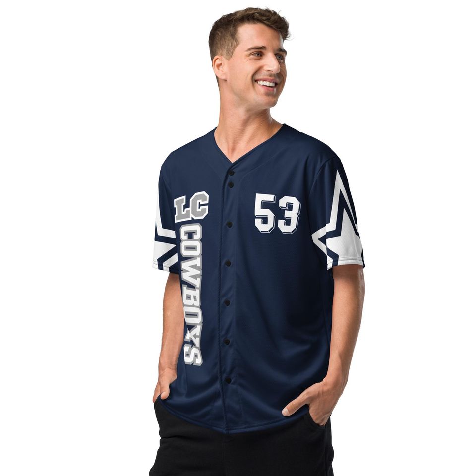 Cowboys super bowl Recycled baseball jersey