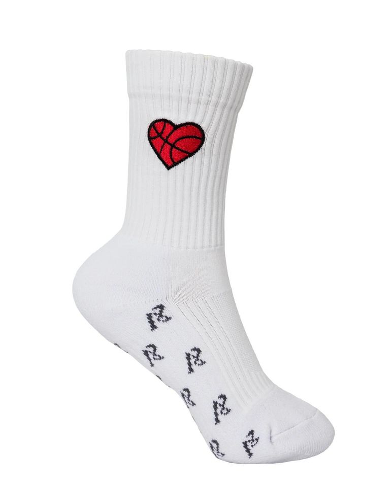 Personalized Basketball Heart Socks
