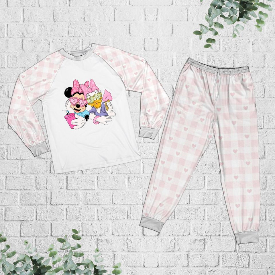 Daisy x Mickey Raglan Pajamas Set, Disney Love Pajamas Set
