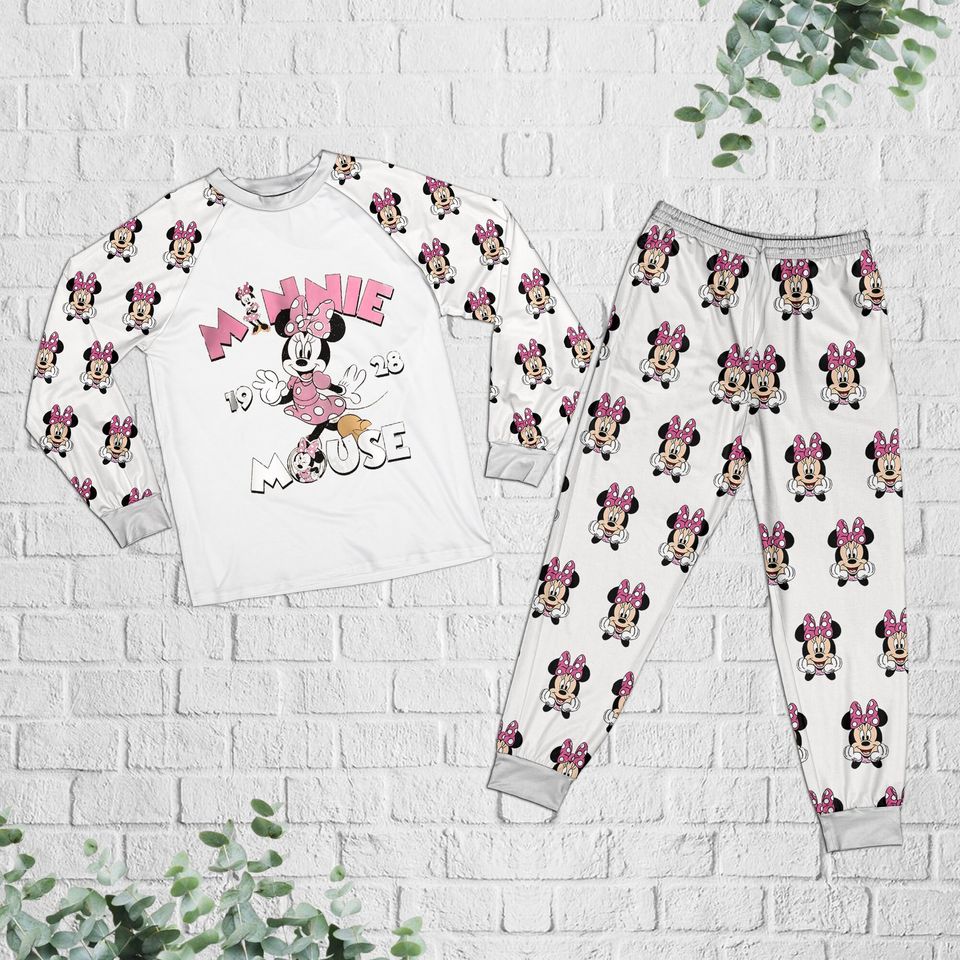 Minnie Mouse Raglan Pajamas Set, Disney Mickey Pajamas Set