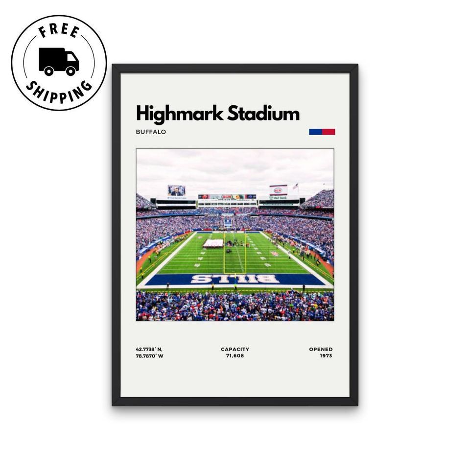 Highmark Stadium Buffalo Bills Poster - Vertical Matte Poster