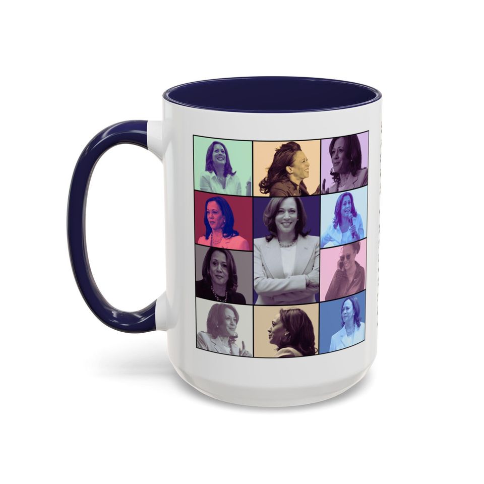 Kamala Harris Madam President Eras Tour syle Accent Coffee Mug