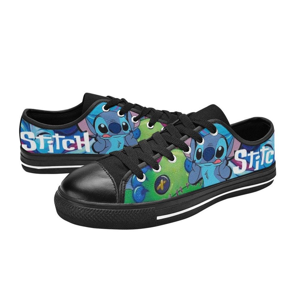 Stitch Lowtop Sneakers Disney Low Top Shoes Sneakers