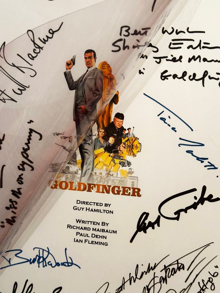 GOLD, FINGER Movie Notebooks, Birthday Gift, Movie Gift, Film Script, Autographs, Cinema, Gift, Present