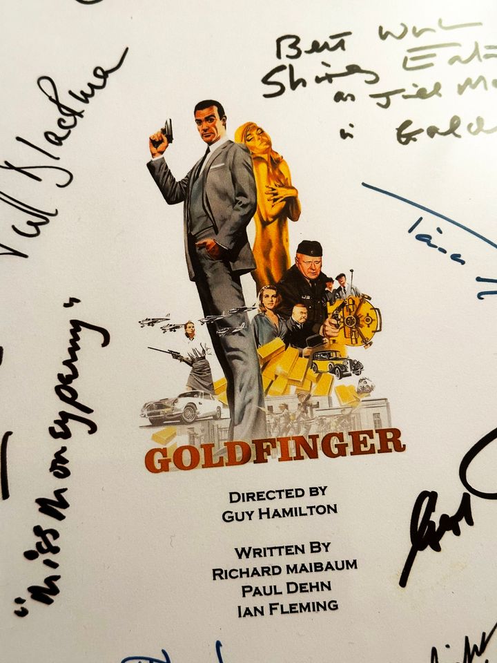 GOLD, FINGER Movie Notebooks, Birthday Gift, Movie Gift, Film Script, Autographs, Cinema, Gift, Present