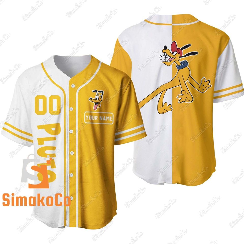 Pluto Baseball Jersey, Disney Pluto Shirt, Disney Pluto Jersey