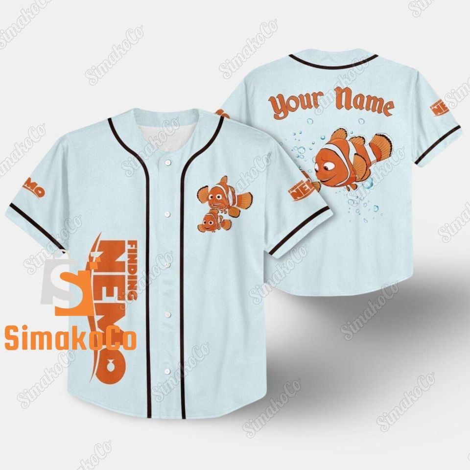Disney Finding Nemo Baseball Jersey, Disney Finding Nemo