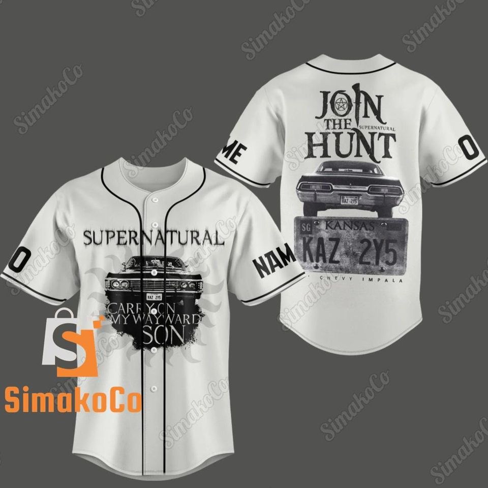 Supernatural Shirt, Supernatural Baseball Jerse, Supernatural Fan Gift