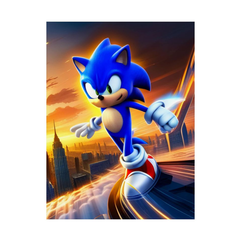 Sonic The Hedgehog Poster, Sonic Poster