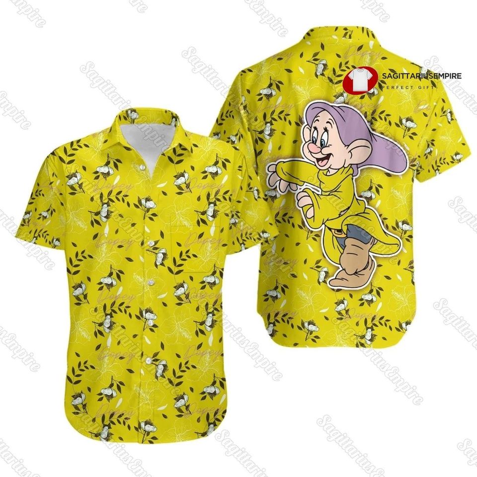 Disney Dopey Snow White Button Shirt, Dopey Shirt