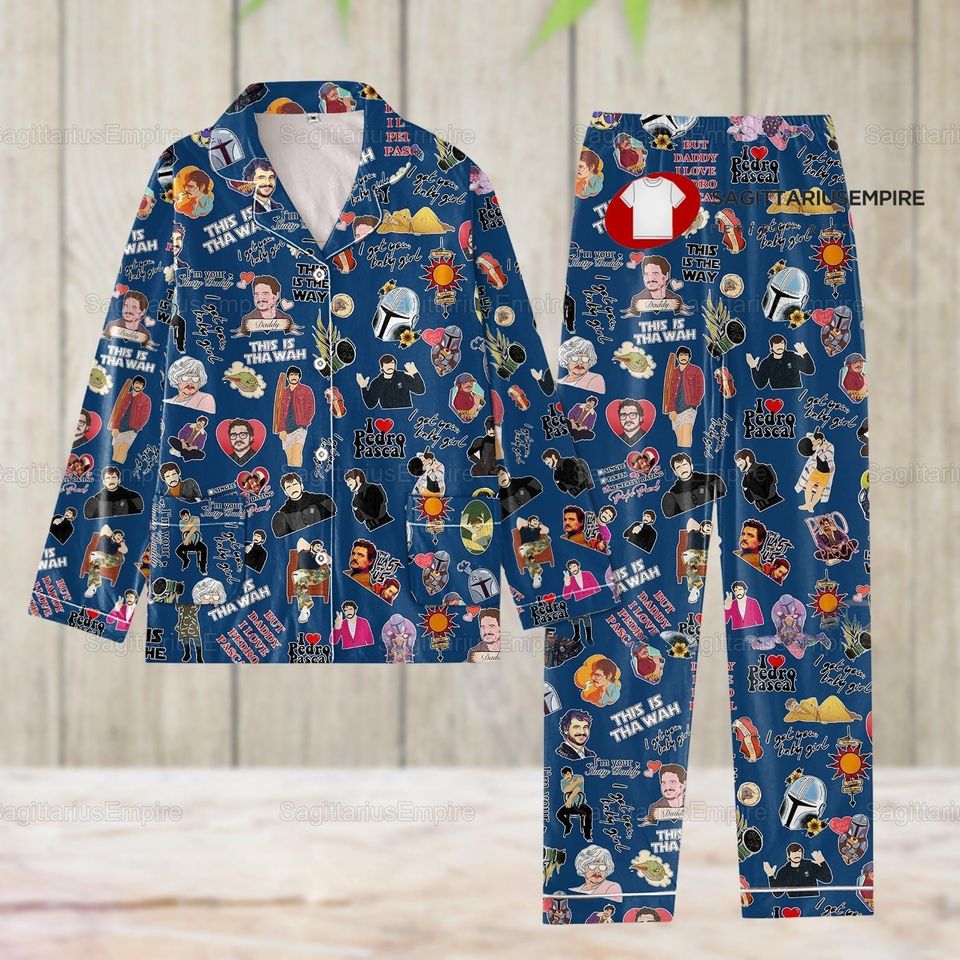 Pedro Pascal Pajamas Set, I Love Pedro Pascal Pajamas