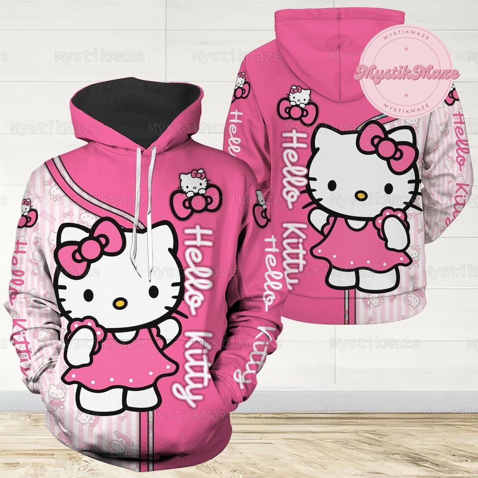 Hello Kitty Hoodie Legging  Set, Hello Kitty Adult Hoodie, Hello Kitty Womens Legging, Kitty Cat Hoodie, Kitty Cat Legging, Hello Kitty Gift