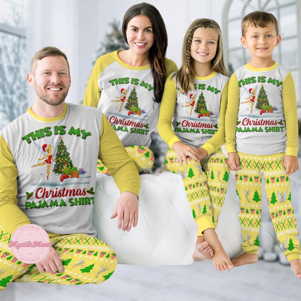 Tinker Bell Pajamas Family, Disney Fairy Magical Shirt, Disneyland Vacation Matching