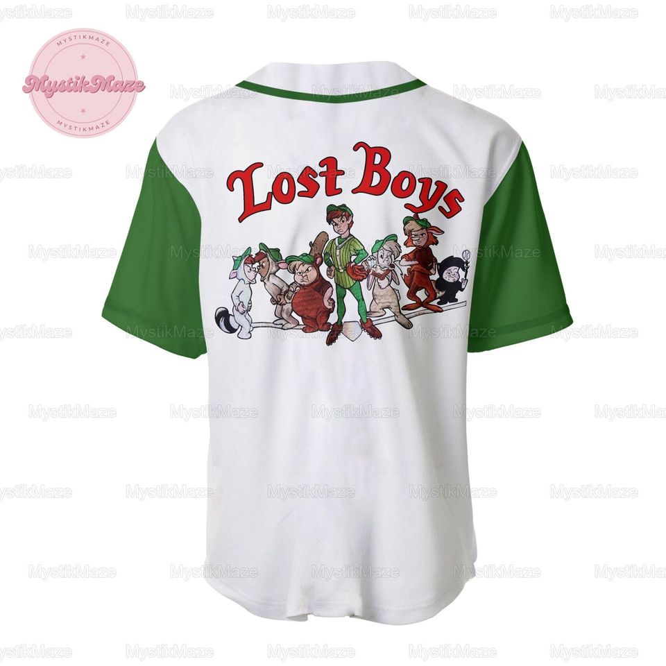 Personalized Peter Pan Jersey, Peter Pan Jersey Shirt, Peter Pan Baseball Jersey