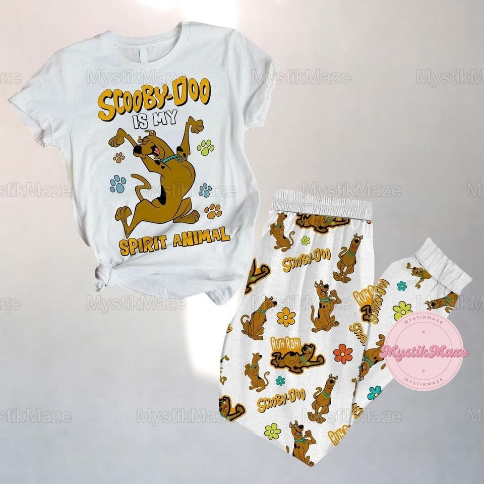 Scooby Doo Pajamas Set, Scooby Doo Womens Pajamas, Scooby Doo
