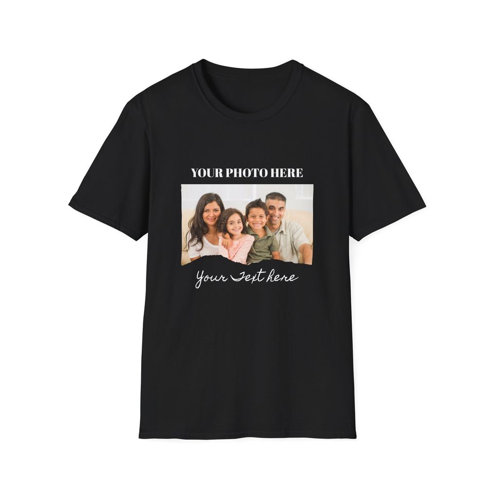 Unisex Softstyle Custom T-Shirt Front Print, Custom T-Shirt