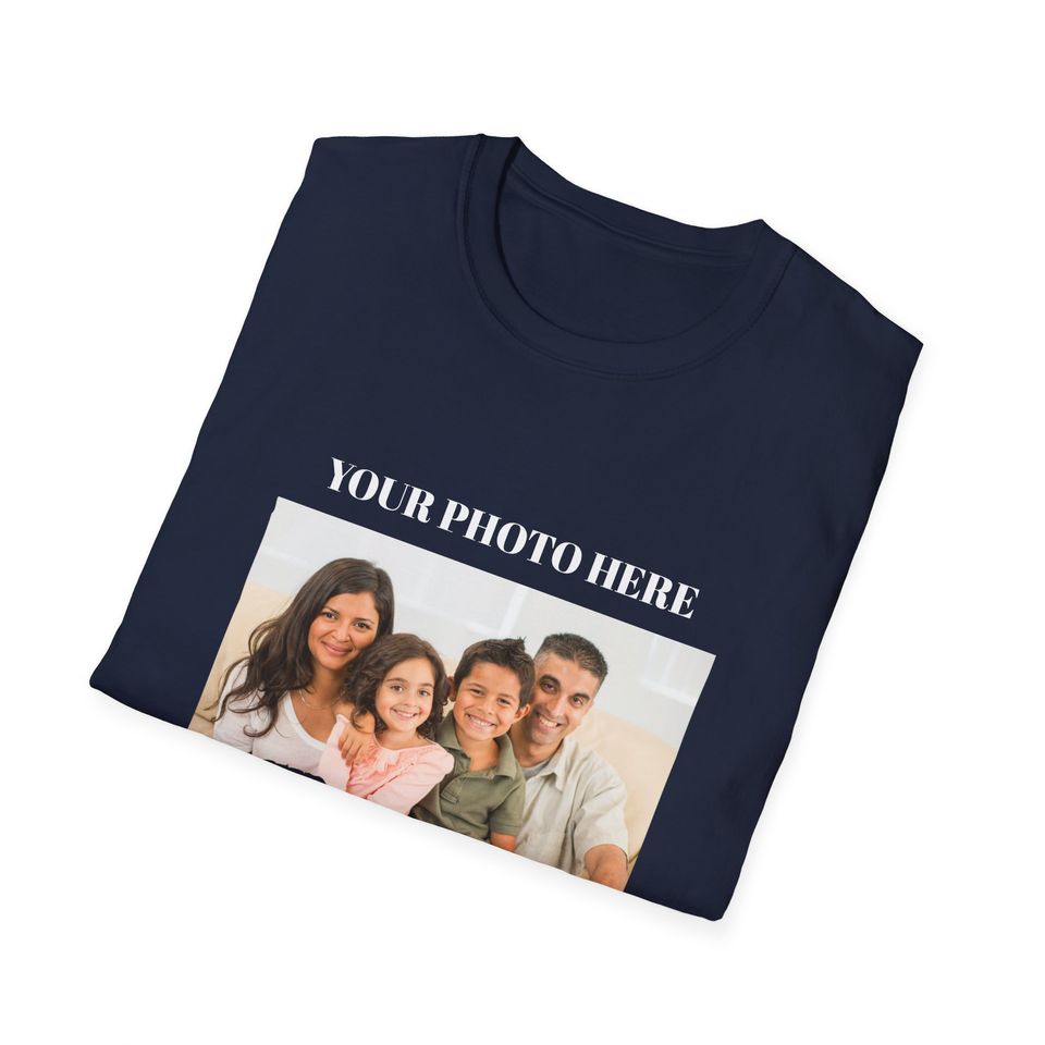 Unisex Softstyle Custom T-Shirt Front Print, Custom T-Shirt