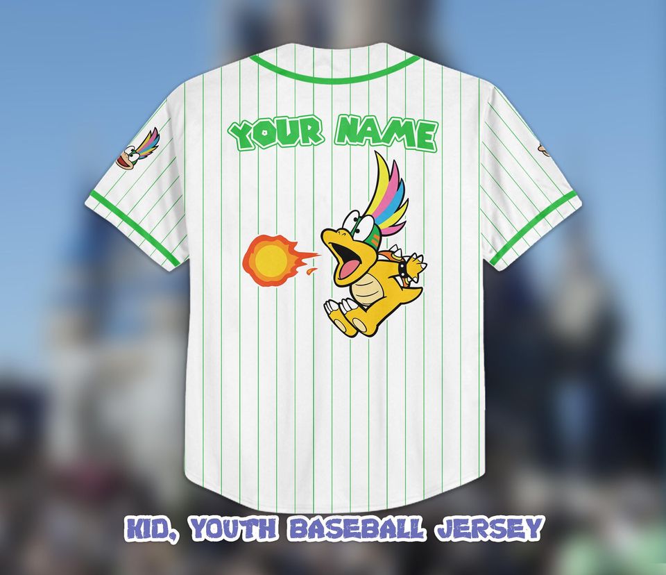 Custom Lemmy Baseball Jersey, Personalized Super Mario Family Shirt