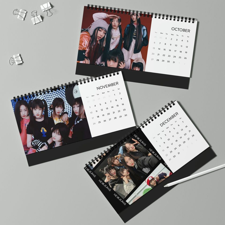 New Jeans Kpop Desktop Calendar (2024)