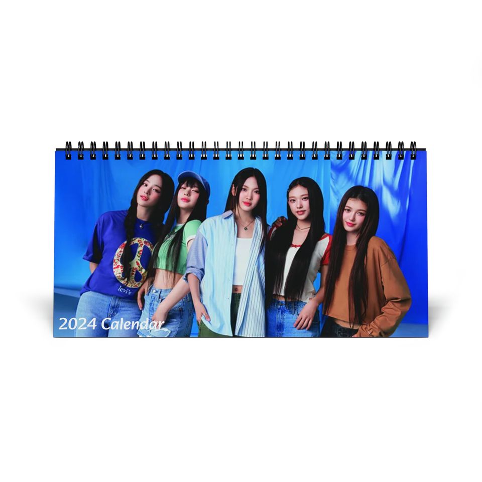 New Jeans Kpop Desktop Calendar (2024)