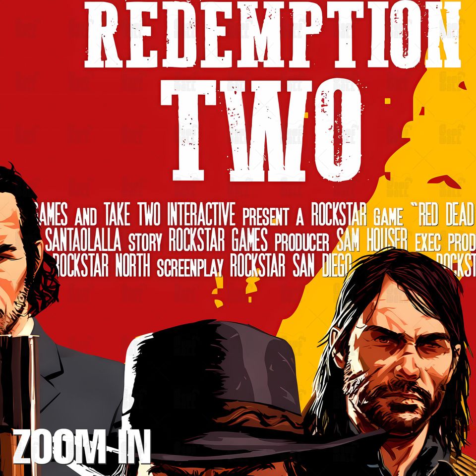 Red Dead Redemption II Poster, Gaming Room Poster, Gaming Wall Poster, Gaming Print Poster, Game Gift, Video Games Poster, Gaming Wall Art