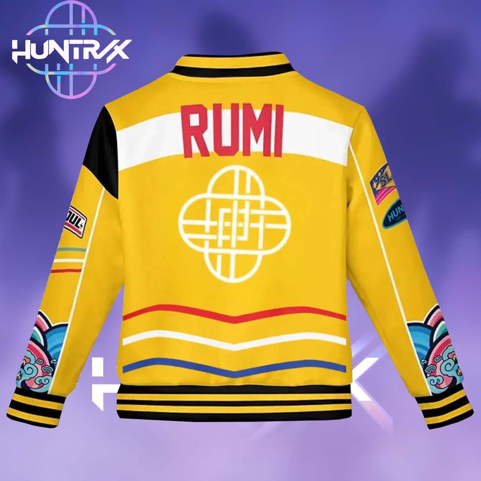 Rumi Baseball Jacket, Demon Baseball Jacket, KPop Demon Cosplay Costume