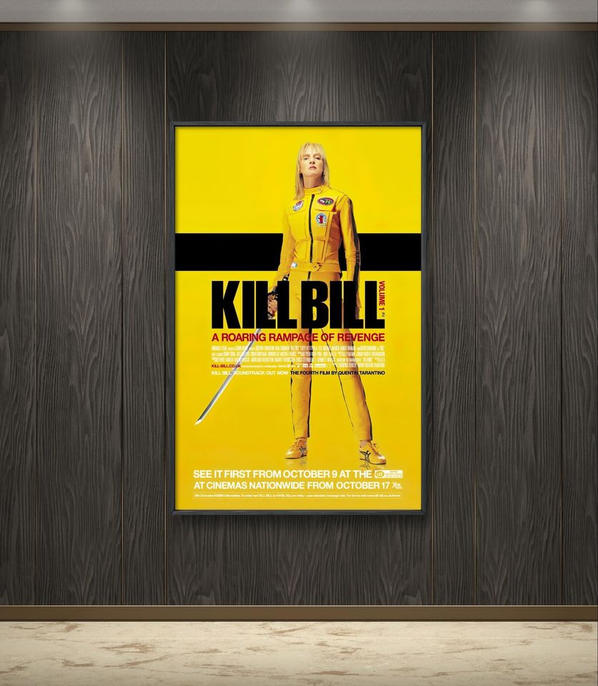 Kill Bill Poster, Uma Thurman, Movie Poster, Legendary Film