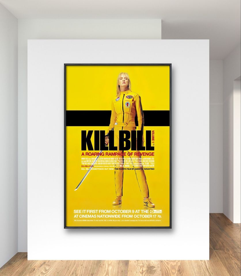 Kill Bill Poster, Uma Thurman, Movie Poster, Legendary Film