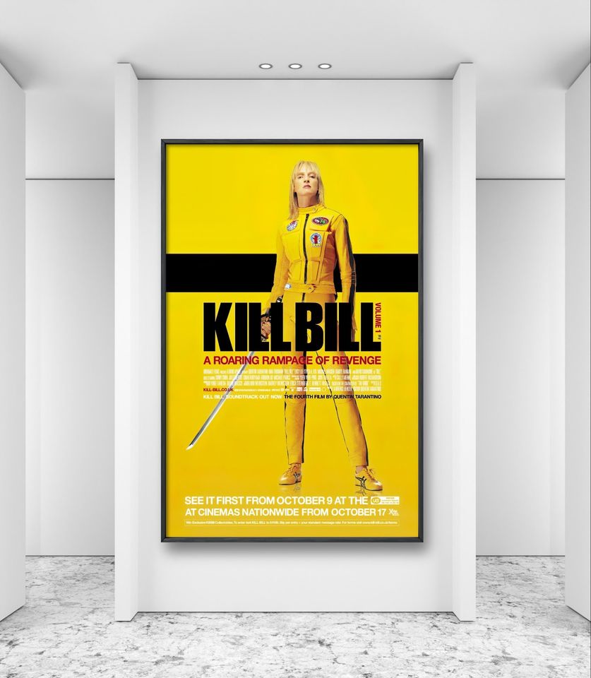 Kill Bill Poster, Uma Thurman, Movie Poster, Legendary Film