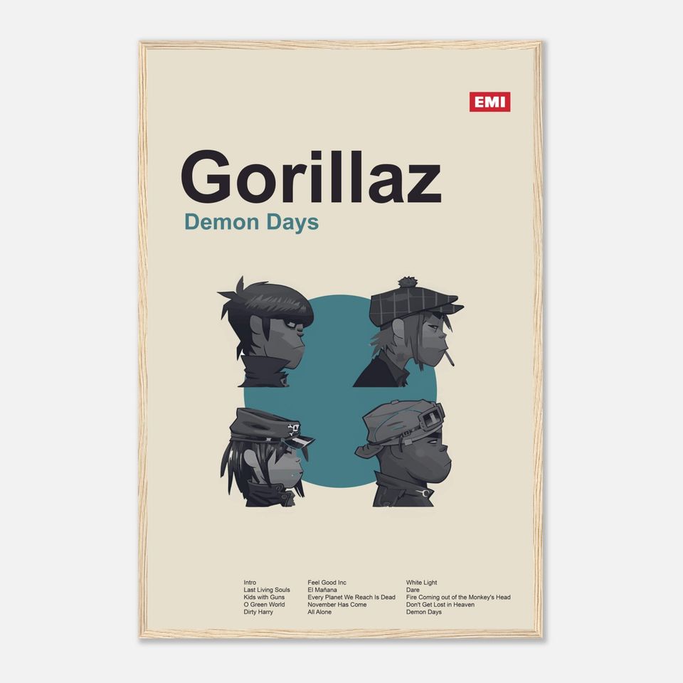 Gorillaz - Demon Days - Framed Poster