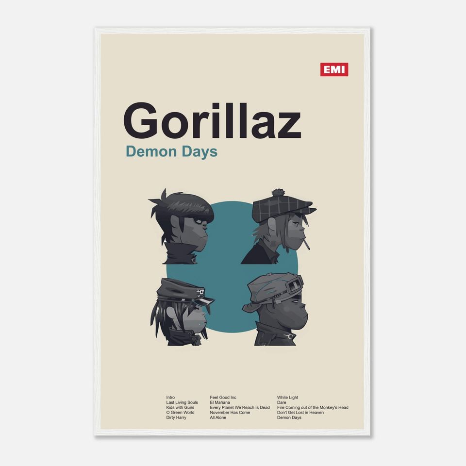 Gorillaz - Demon Days - Framed Poster