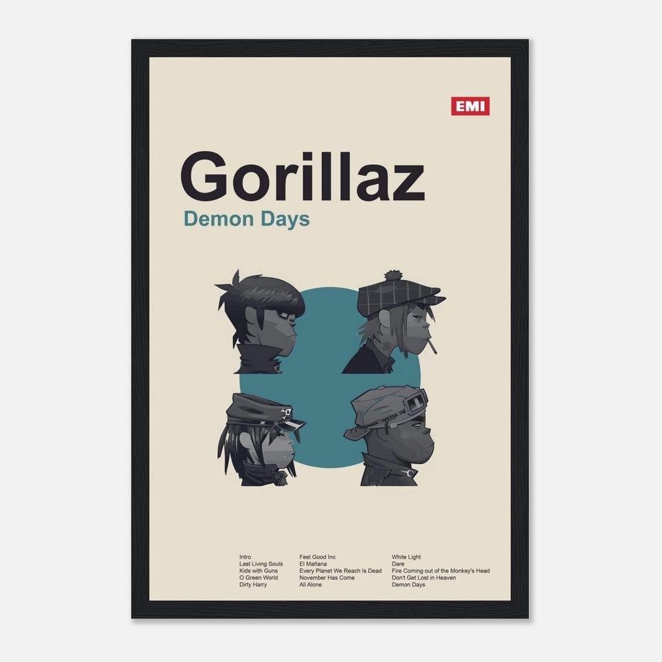 Gorillaz - Demon Days - Framed Poster