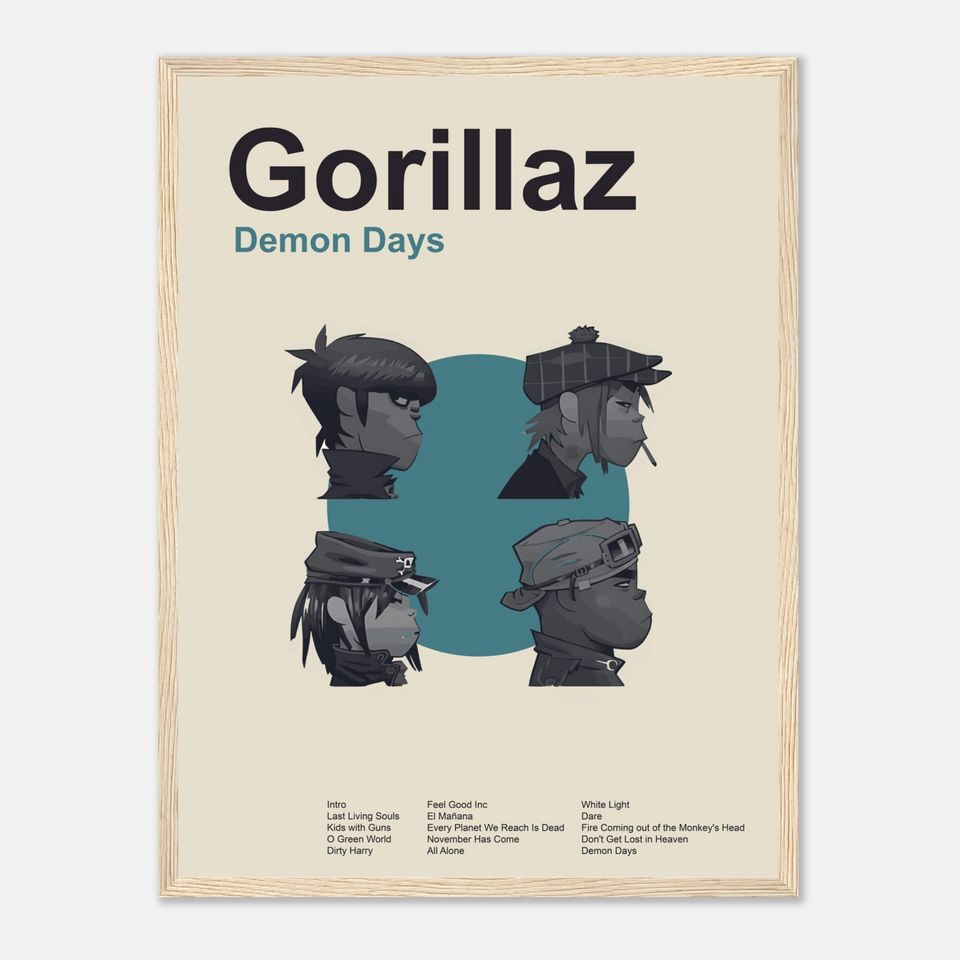 Gorillaz - Demon Days - Framed Poster