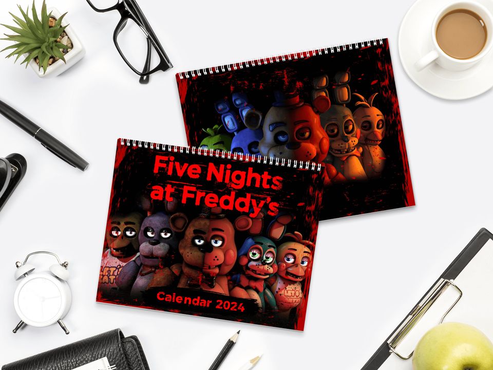 Calendars 2024 Five Planner Aesthetic Nights, Wall Decoration
