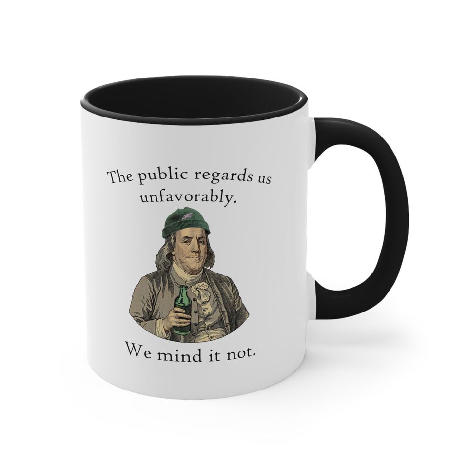 Ben Franklin Eagles Accent Coffee Mug, 11oz