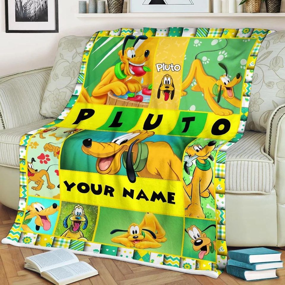 Disney Pluto Blanket, Personalized Blanket, Disney Movie Blanket, Pluto  Blanket, Pluto Dog Blanket, Disney Blanket, Pluto Gift