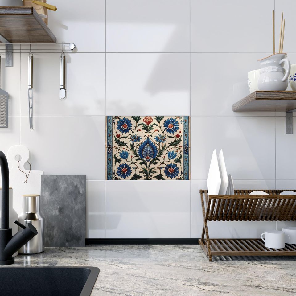 Oriental Ottoman Ceramic Tile – Historical Turkish Handicraft
