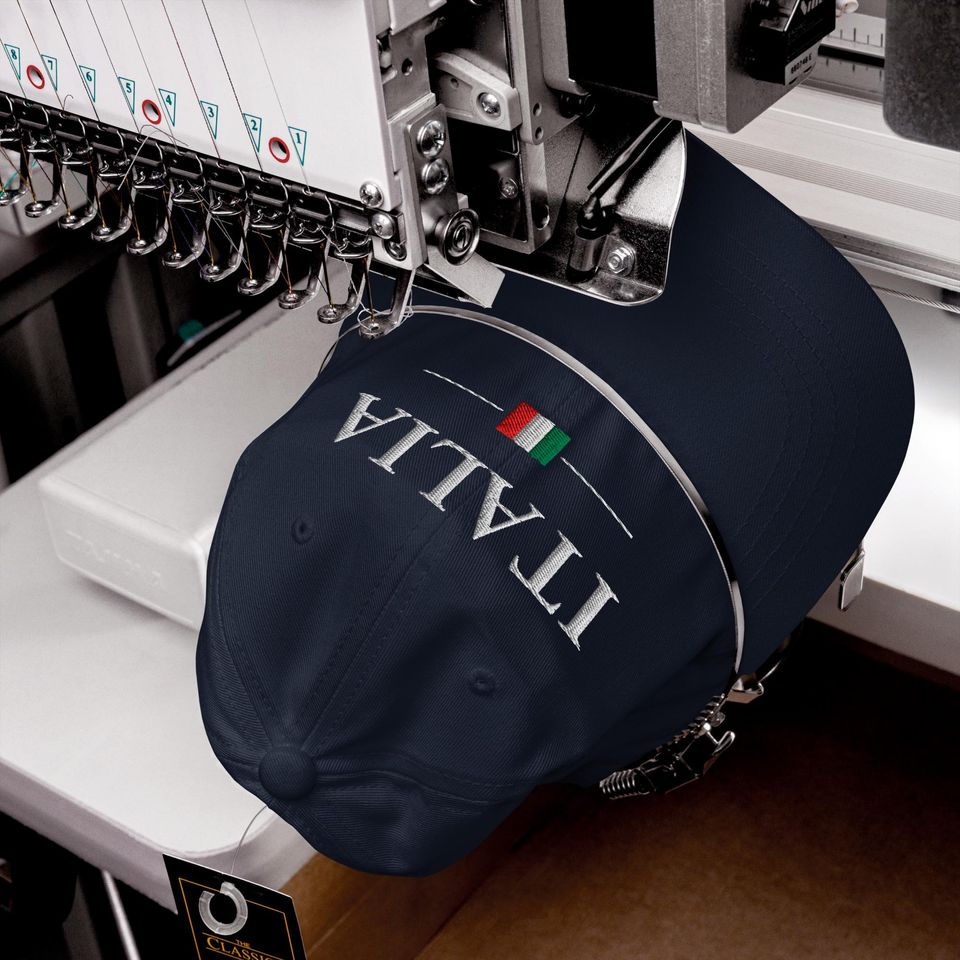 Italia - Premium Embroidered Dad Hat - Italian Flag Heritage Cap