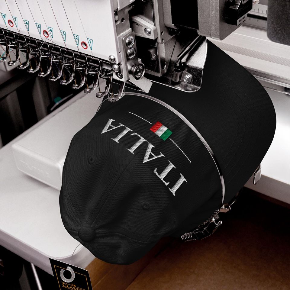 Italia - Premium Embroidered Dad Hat - Italian Flag Heritage Cap
