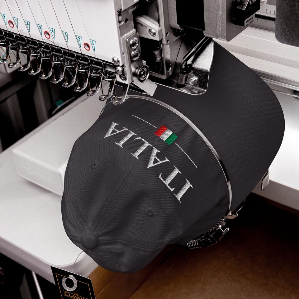 Italia - Premium Embroidered Dad Hat - Italian Flag Heritage Cap